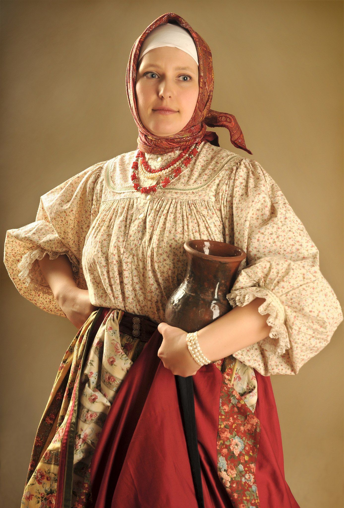 Girls in Slavic costumes in Sana